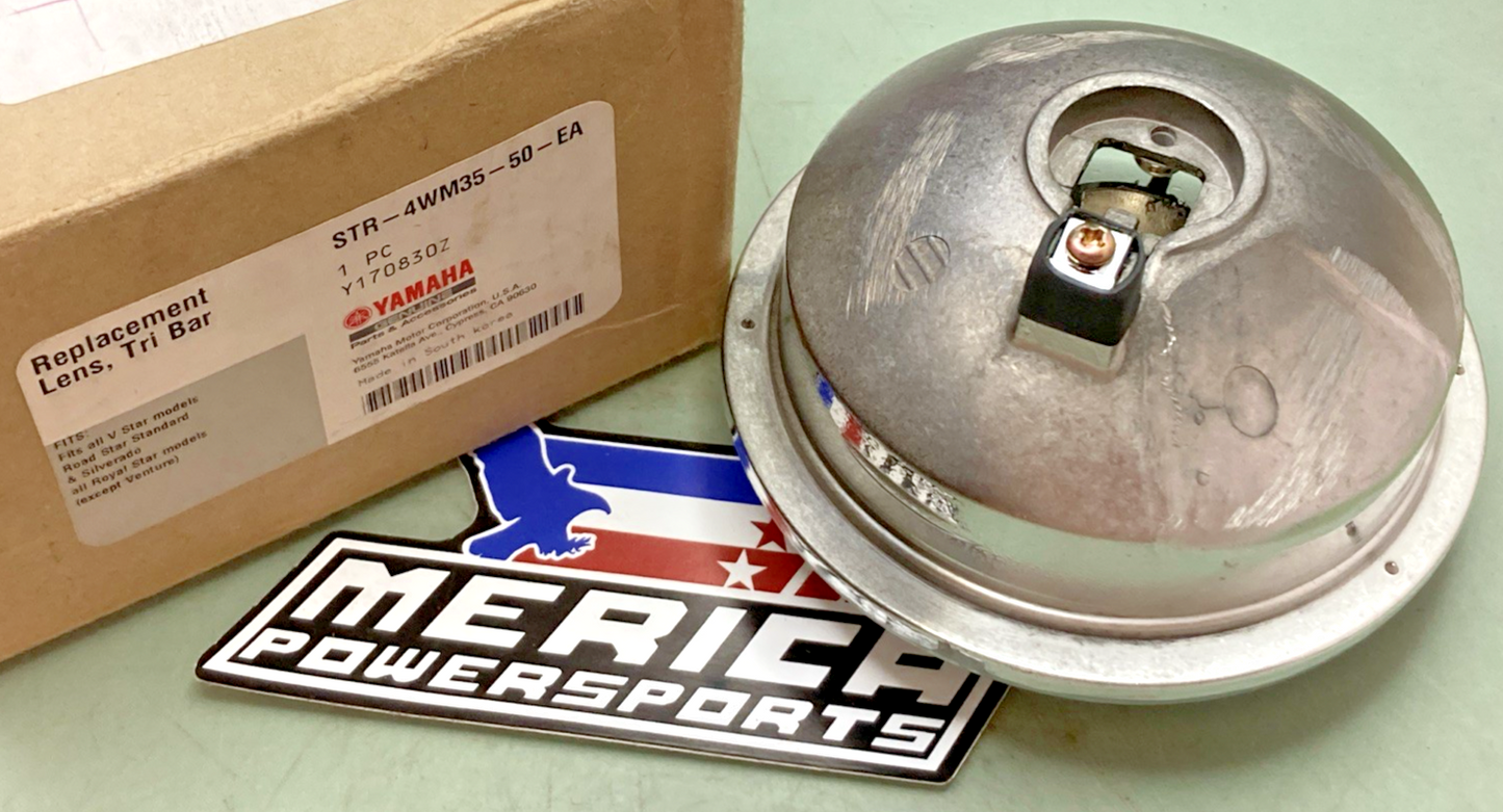 New Genuine Yamaha STR-4WM35-50-EA Lens, Repl, Tri-Bar, P/Lamp