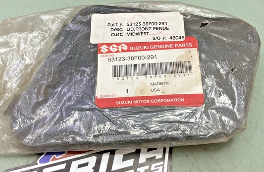 New Genuine Suzuki 53123-38F00-291 Lid, Front Fender