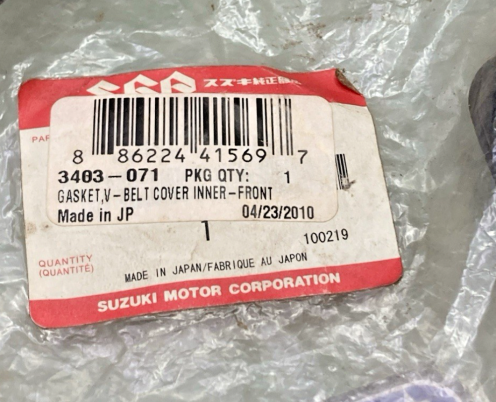 New Genuine Arctic Cat Suzuki 3403-071 Gasket, V-Belt Cover, Inner-Front