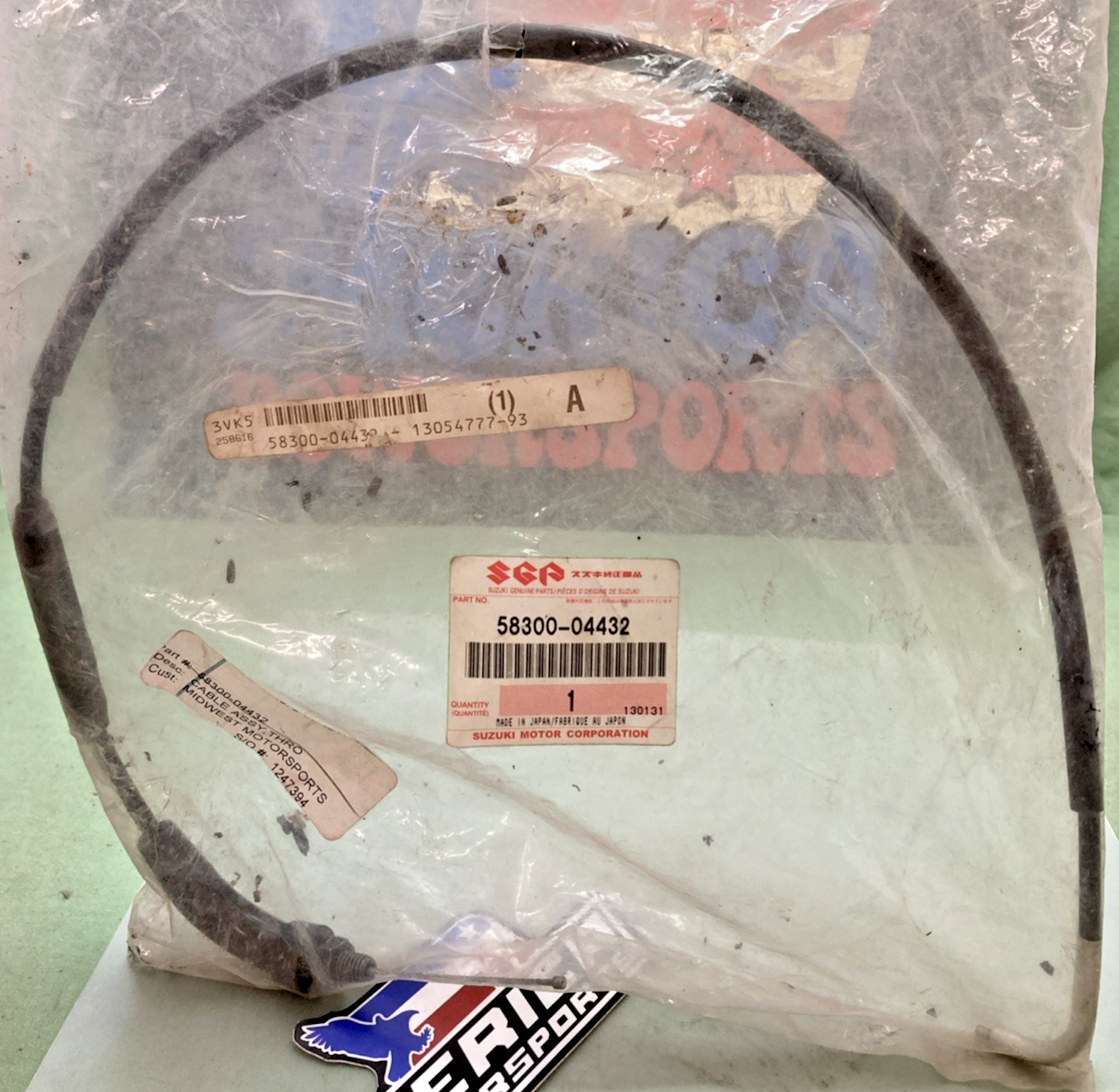 New Genuine Suzuki 58300-04432 Cable, Assembly, Throttle