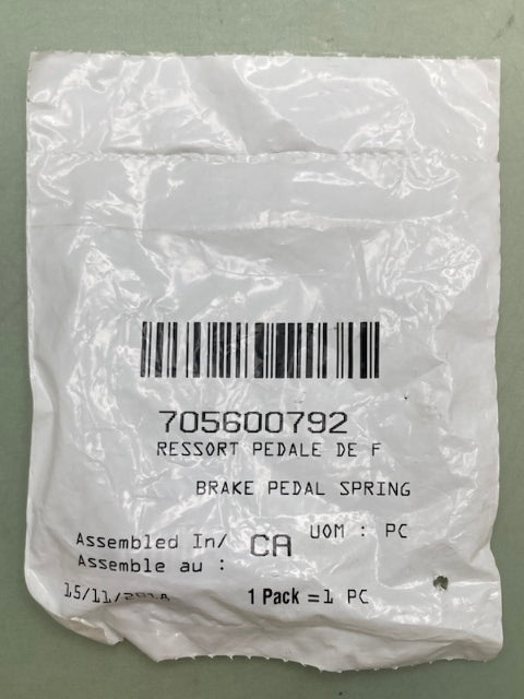 Can-Am 705600792 BRAKE PEDAL SPRING New Replaces