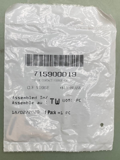 Can-Am 715900019 KEY BLANK New Replaces