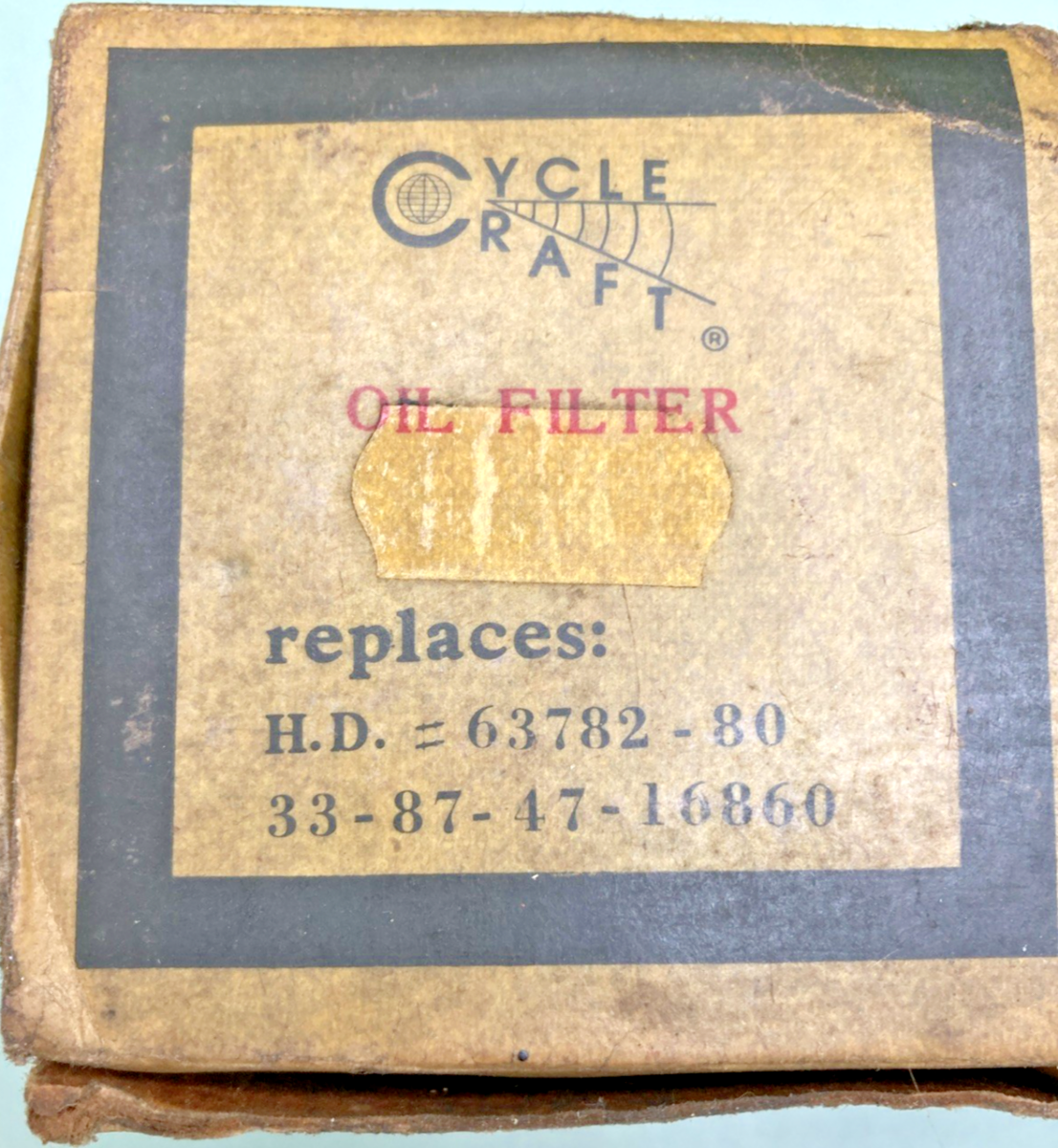 New Genuine Cycle Craft 33-87-47-16860 Oil Filter, Replaces H.D. 63782-80