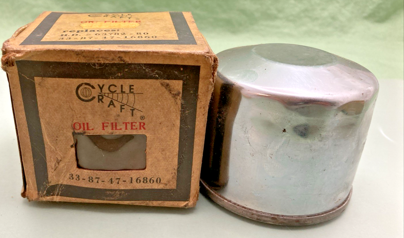 New Genuine Cycle Craft 33-87-47-16860 Oil Filter, Replaces H.D. 63782-80