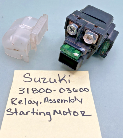 Replaces Suzuki 31800-03G00 Relay, Assembly, Starting, Motor