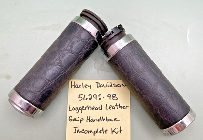 Harley Davidson 56292-98 Loggerhead Leather Grip Handlebar (RH&LT), Incomplete