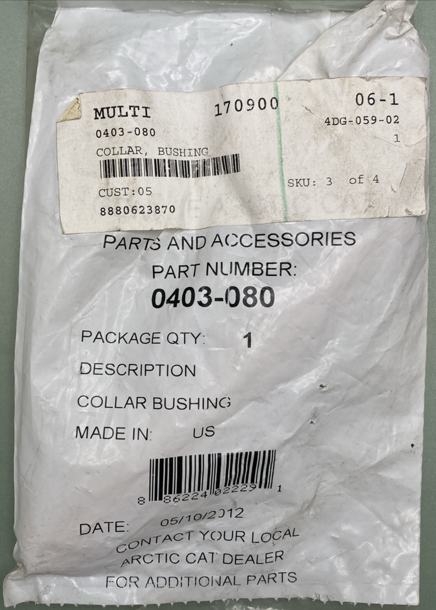 New Genuine Arctic Cat 0403-080 Collar Bushing