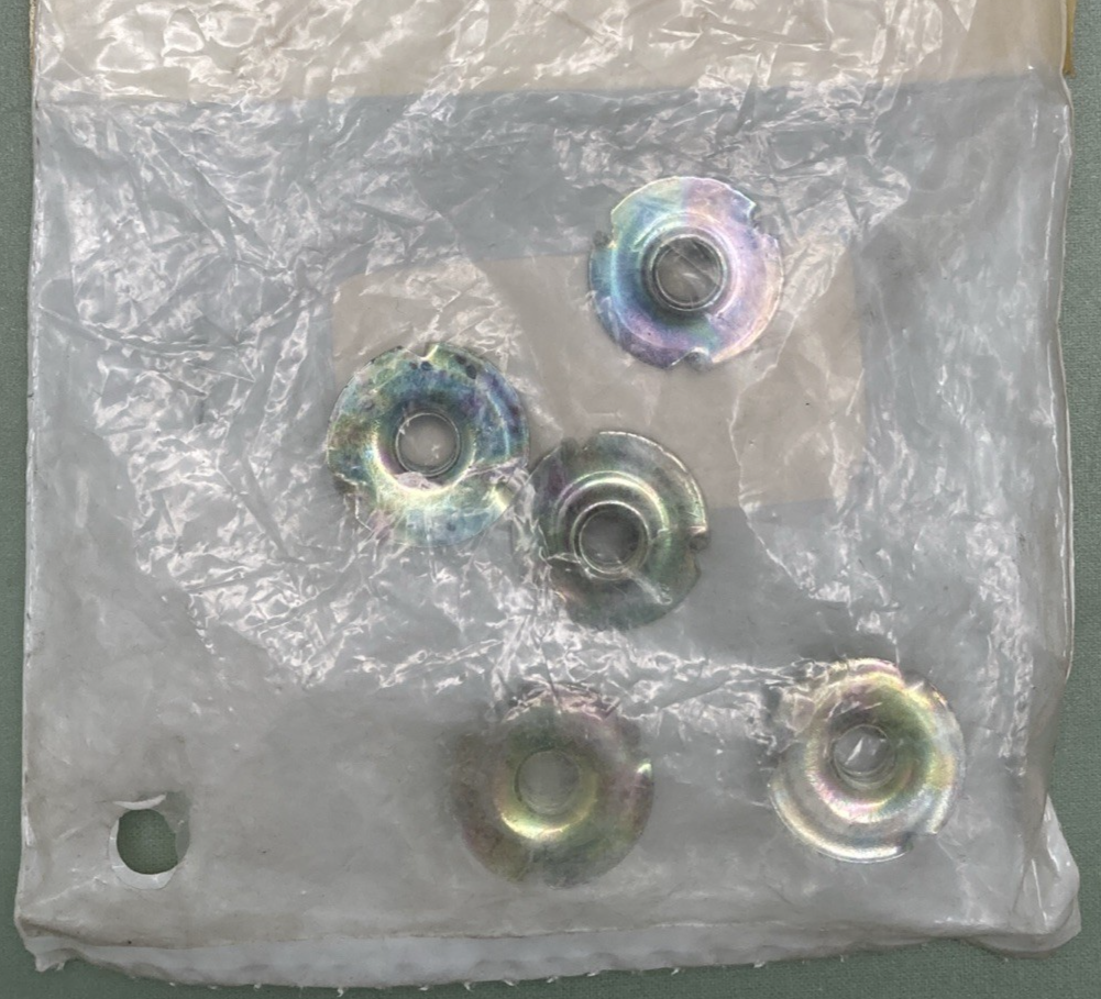 5 PK New Replaces Arctic Cat 0423-077 Nut, T - W/Teeth (6MM)