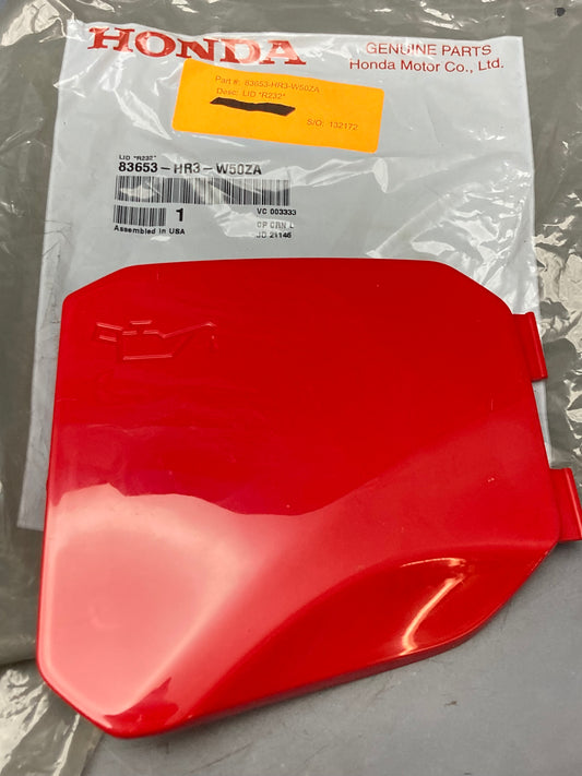 New Genuine Honda 83653-HR3-W50ZA Oil Check Door Cover