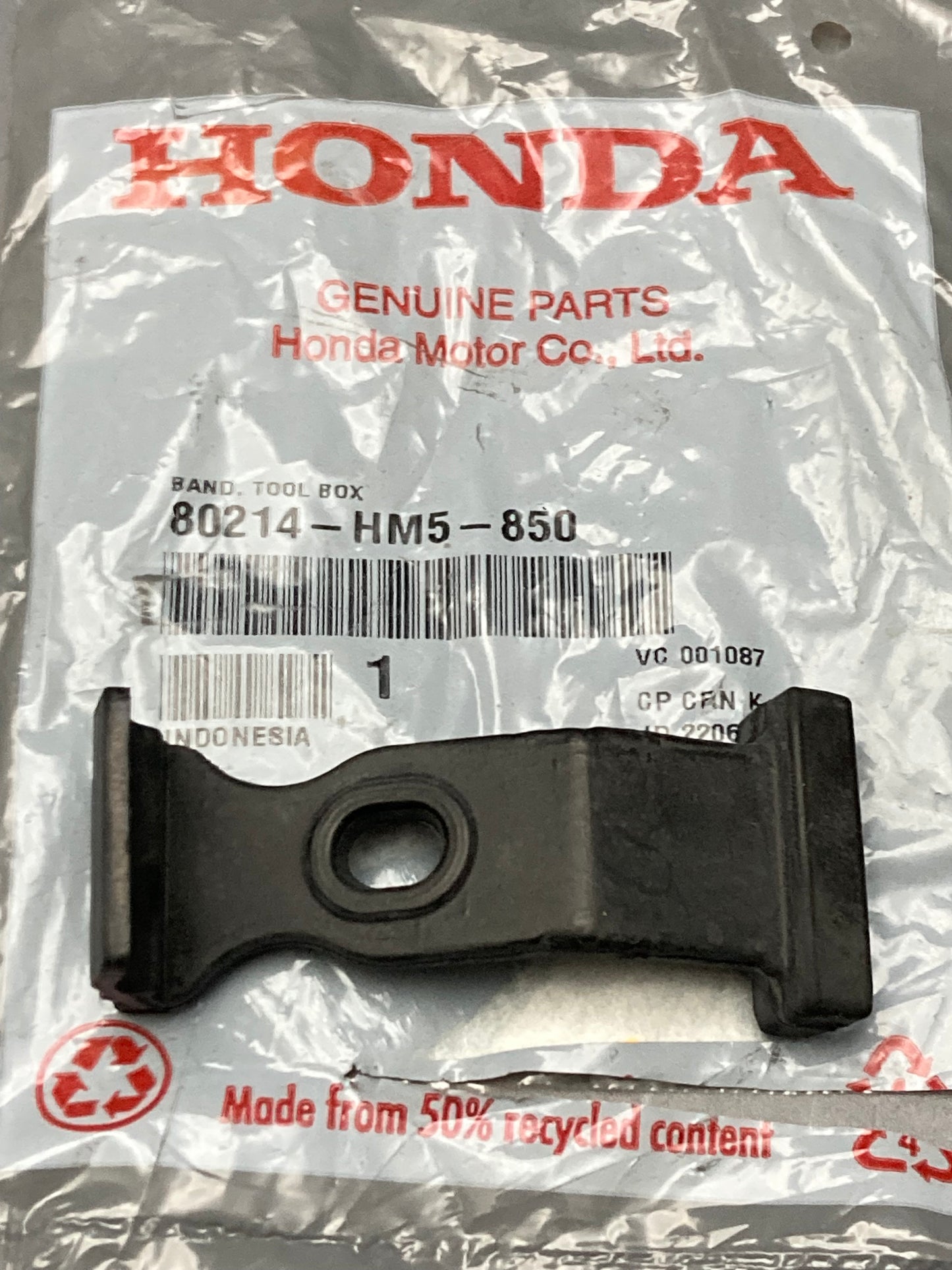 New Genuine Honda 80214-HM5-850 Band, Tool, Box