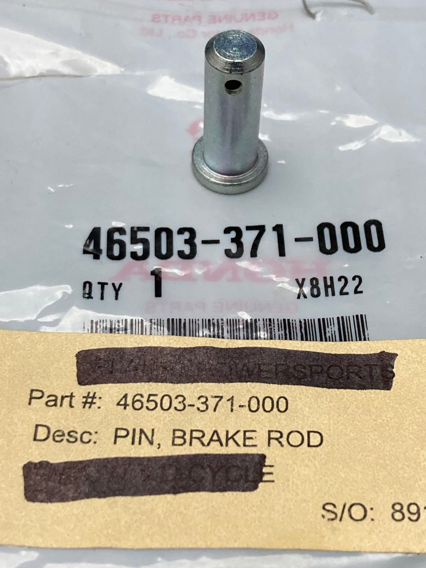 New Genuine Honda 46503-371-000 Brake Pedal Pin