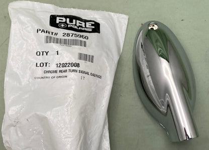 Polaris 2875960 Chrome Rear Turn Signal Casings New Genuine