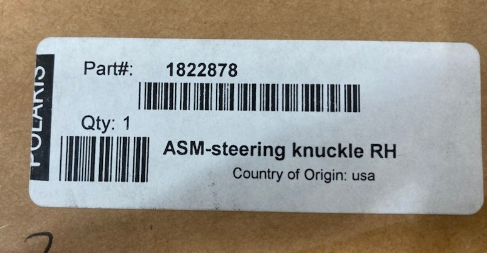 Polaris 1822878 Assembly, Knuckle, Steering, RH New Genuine