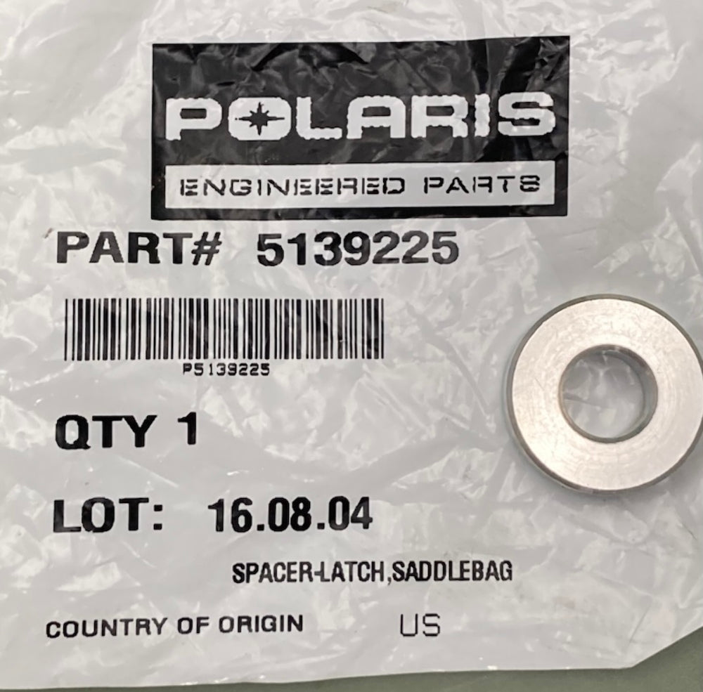 Polaris 5139225 Spacer-Latch, Saddlebag New Genuine