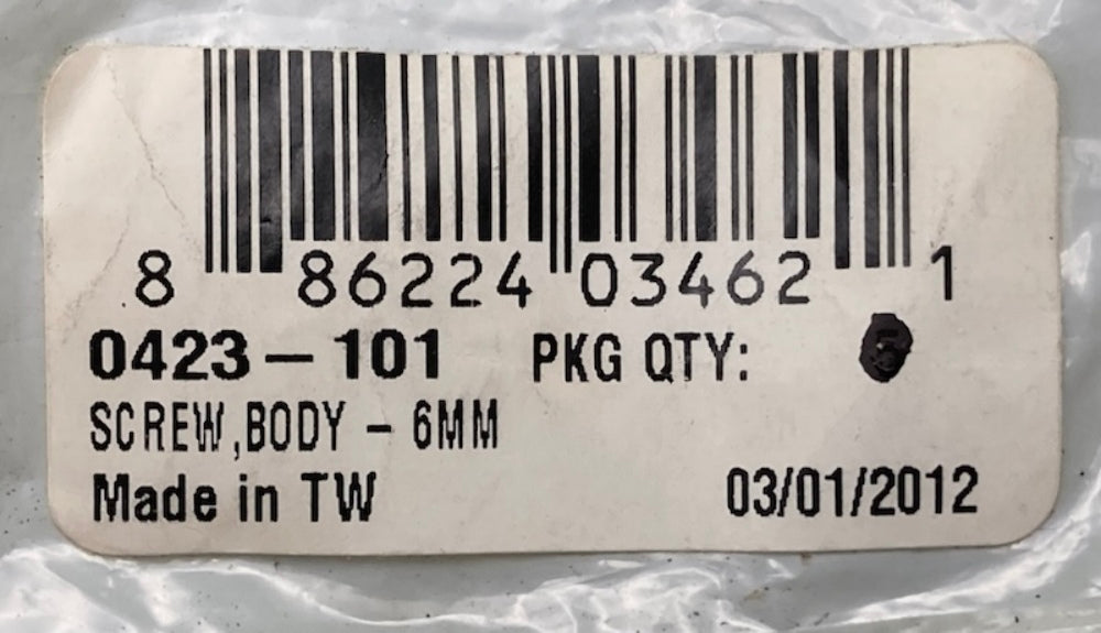 New Replaces Arctic Cat 0423-101 Screw, Body - 6MM