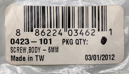 New Replaces Arctic Cat 0423-101 Screw, Body - 6MM