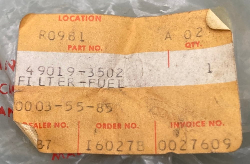 New Replaces Kawasaki 49019-3502 Fuel Filter