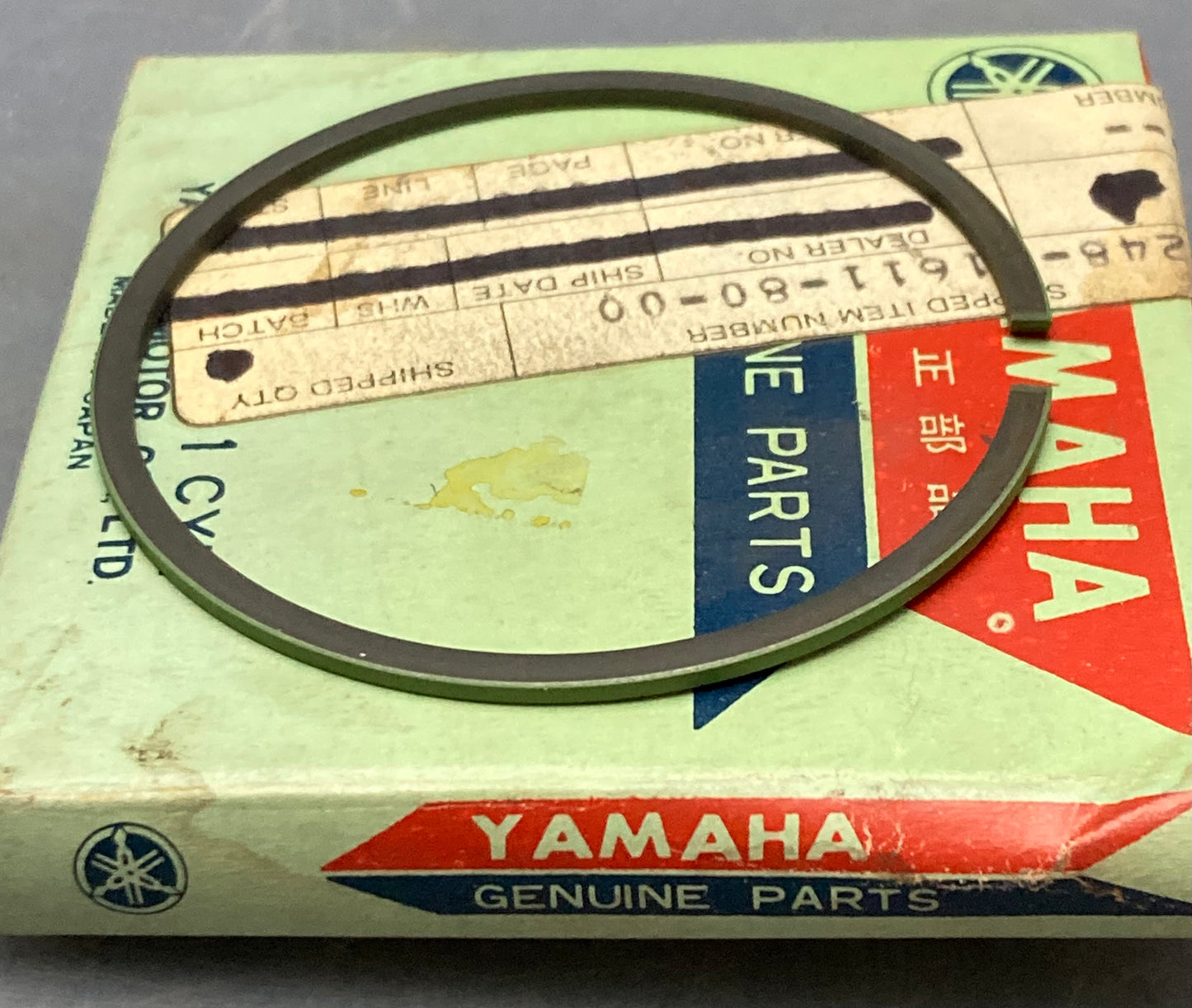 Qty 2 New Genuine Yamaha 248-11611-80 Piston Ring .25