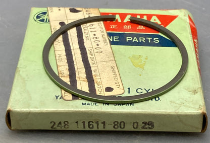 Qty 2 New Genuine Yamaha 248-11611-80 Piston Ring .25