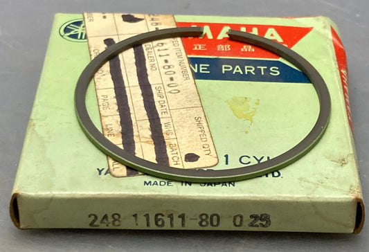 Qty 2 New Genuine Yamaha 248-11611-80 Piston Ring .25
