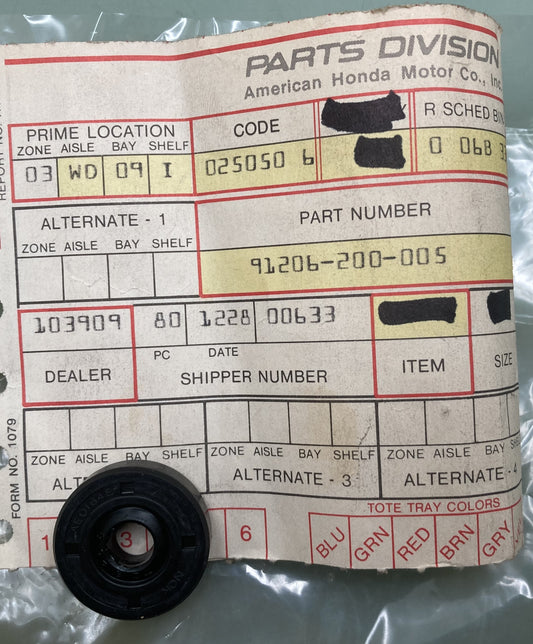 New Replaces Honda 91206-200-005 OIL SEAL (8X25X8)