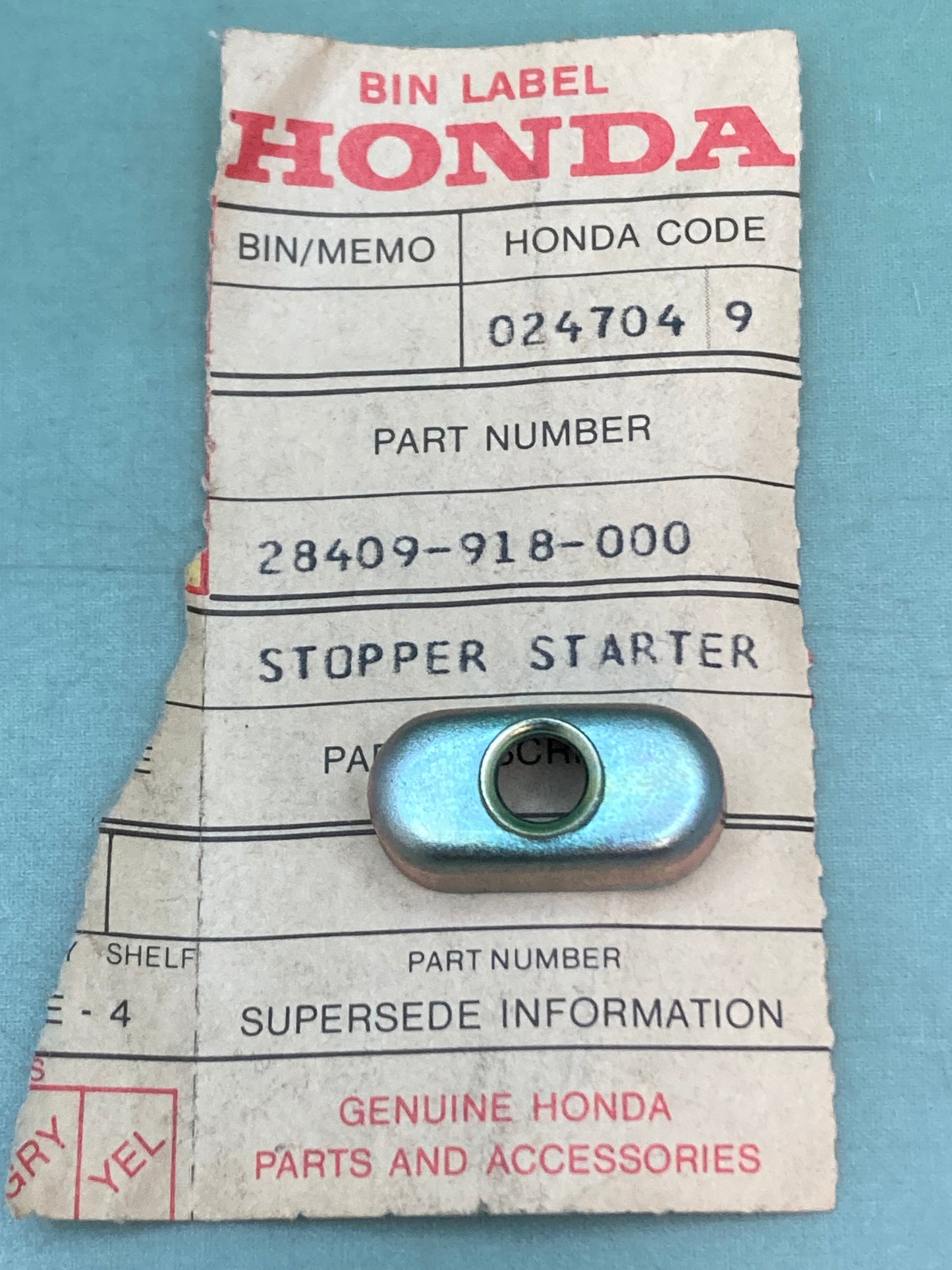QTY 3 New Genuine Honda 28409-918-000 STOPPER, STARTER ROPE