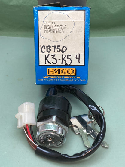 New Genuine Emgo 40-37600 Ignition Switch Assy Honda 35100-341-700