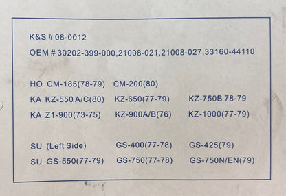 New Genuine K&S 08-0012 Ignition Points Honda 30202-399-000