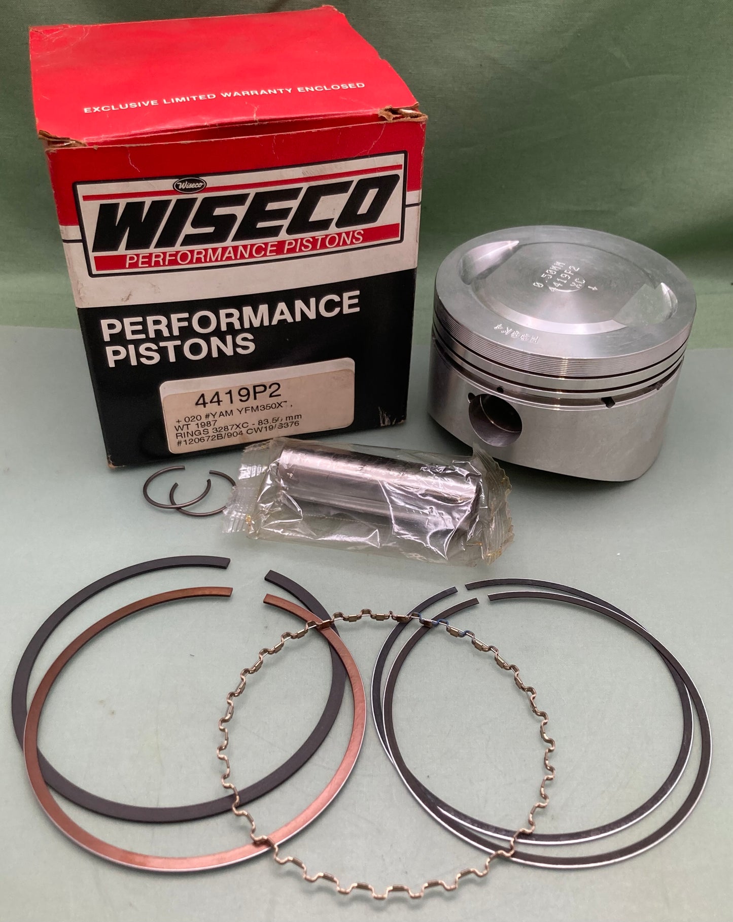 New Genuine Wiseco 4419P2 Forged Piston Kit