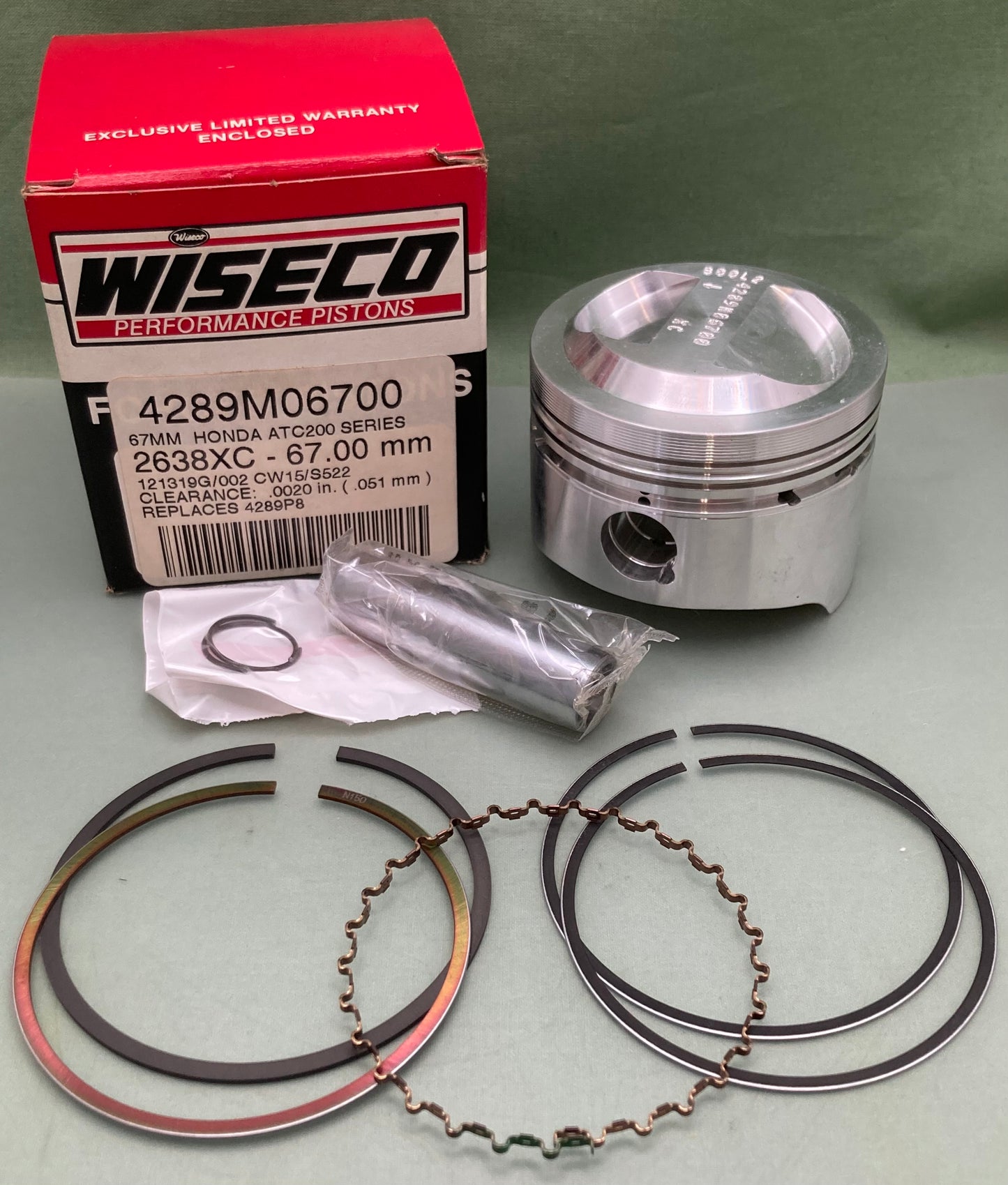 New Genuine Wiseco 4289M06700 Forged Piston Kit