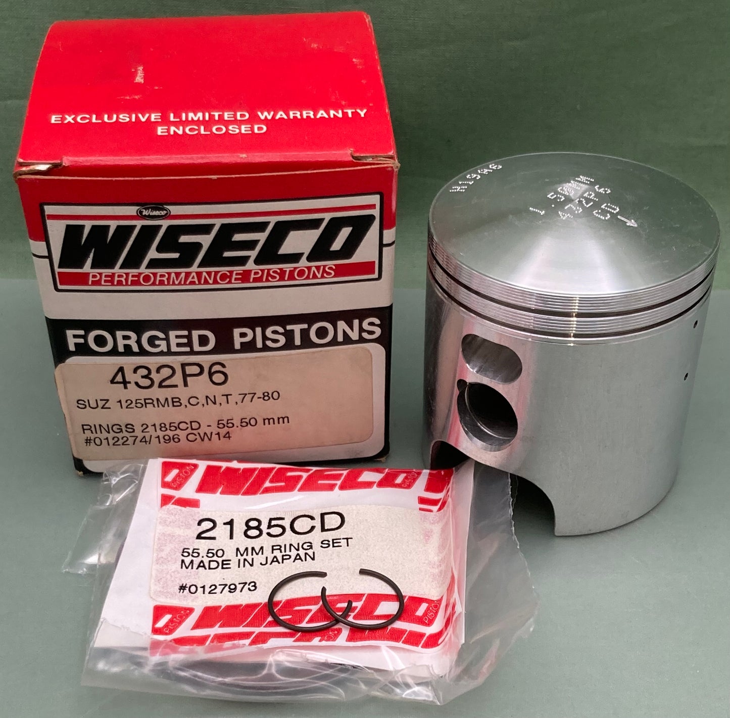 New Genuine Wiseco 432P6 Forged Piston Kit
