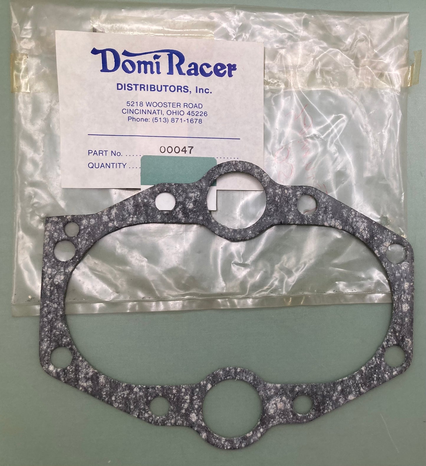 QTY 2 New Genuine Domi Racer 00047 Gasket