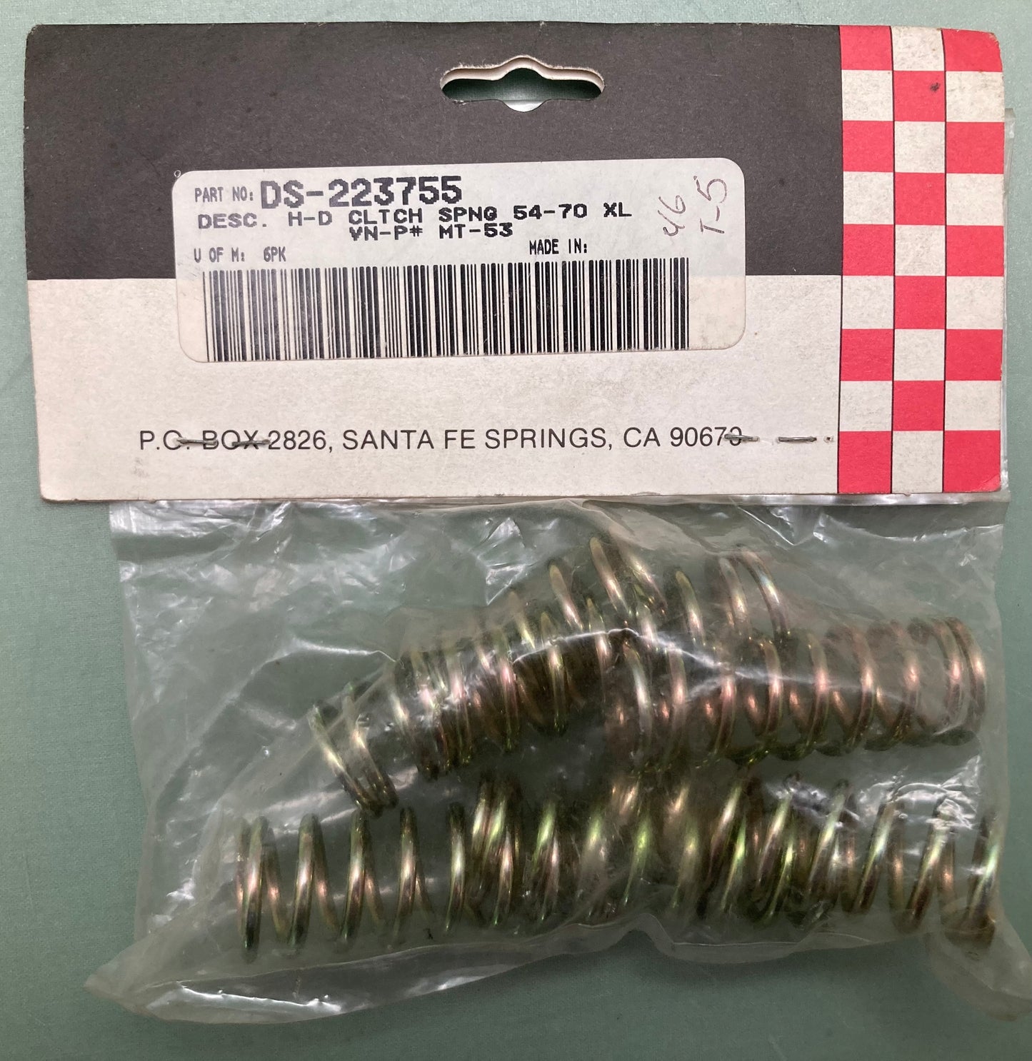 6 PK New Genuine Barnett DS-223755 Clutch Spring Set, MT-53