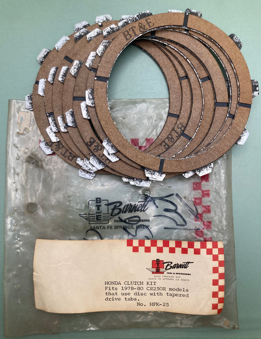 New Genuine Barnett HPK-25 Honda Clutch Kit