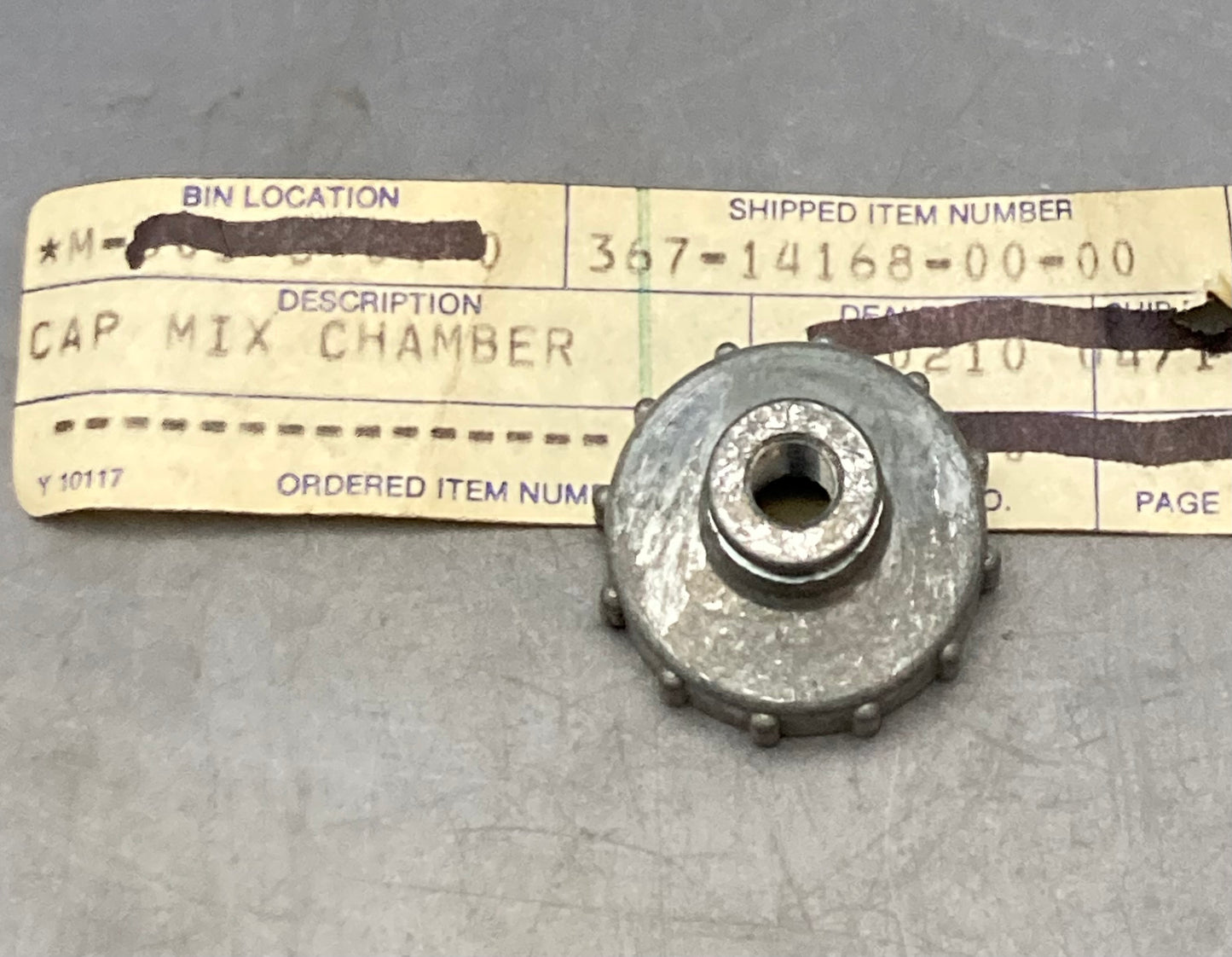New Replaces Yamaha 367-14168-00-00 Cap, Mixing Chamber