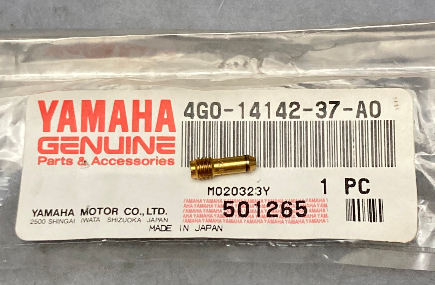 New Genuine Yamaha 4G0-14142-37-A0 Jet, Pilot, (#375)