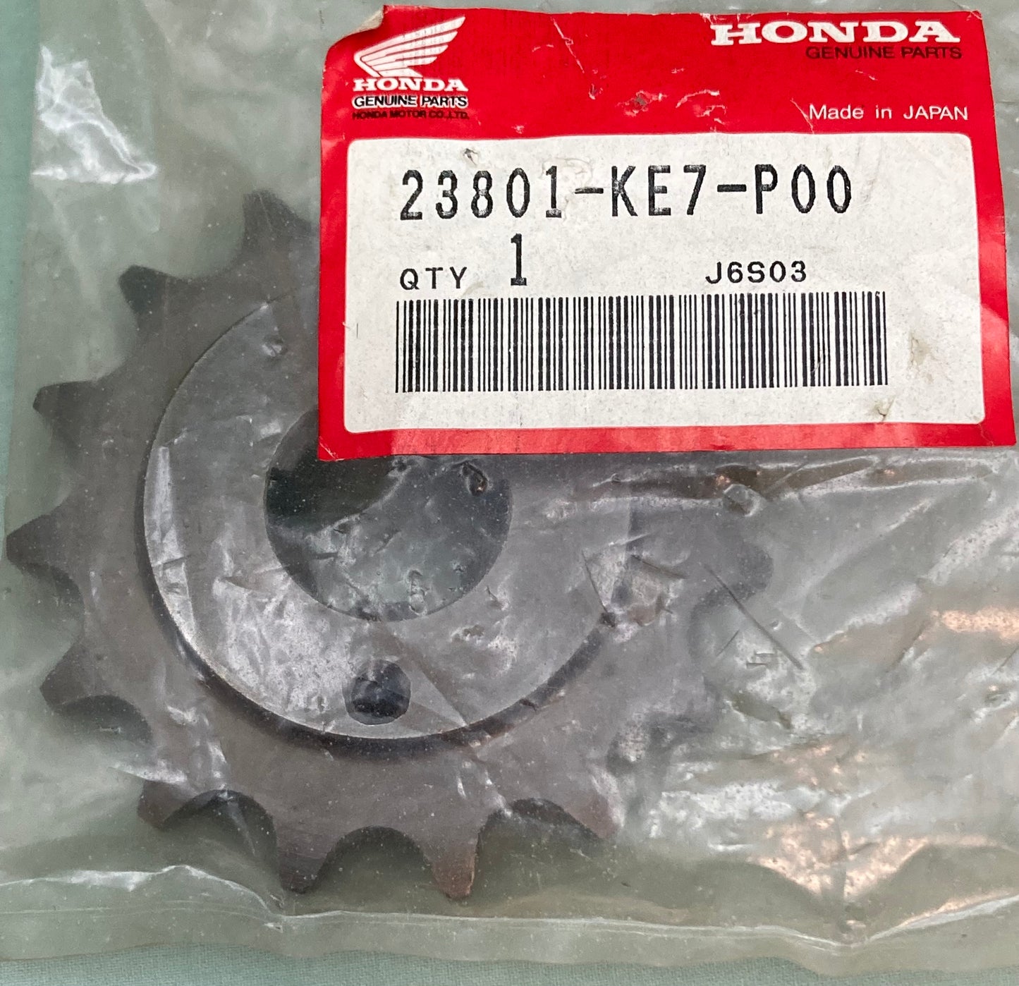 New Genuine Honda 43801-KE7-P00 Sprocket (15T)
