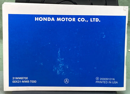 Genuine Honda 31MM8700 VT1100C Shadow Owner's Manual 1992