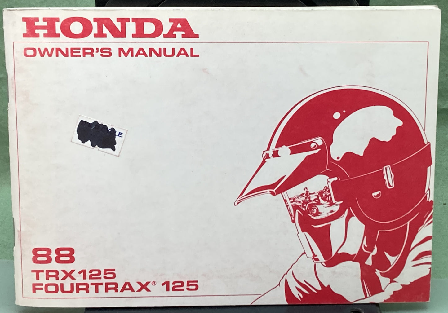 Genuine Honda 31HC3611 TRX125 Fourtrax 125 Owner's Manual 1988