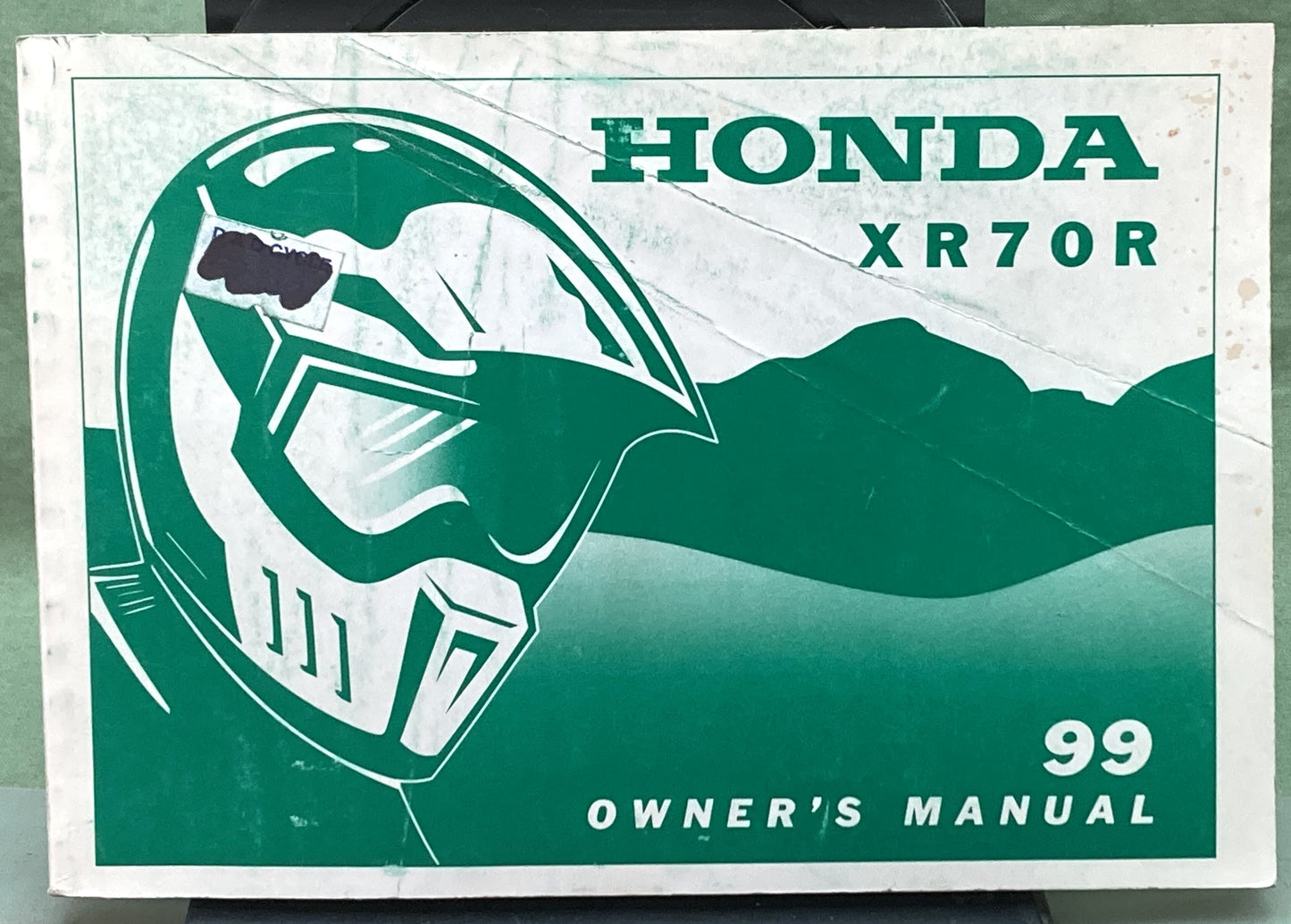 Genuine Honda 31GCF620 XR70R Owner's Manual 1999