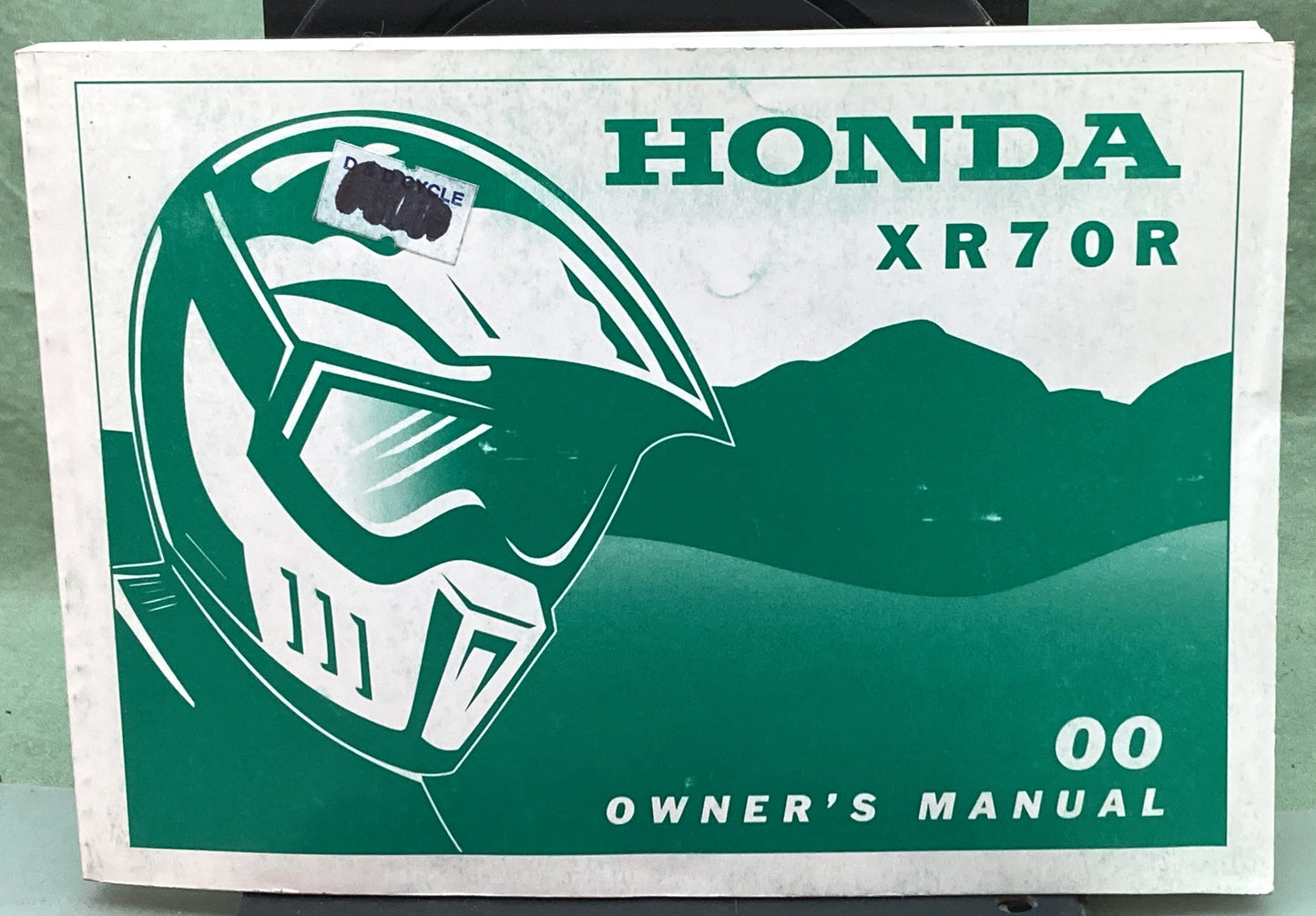 Genuine Honda 31GCF630 XR70R Owner's Manual 2000
