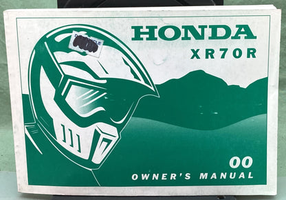 Genuine Honda 31GCF630 XR70R Owner's Manual 2000