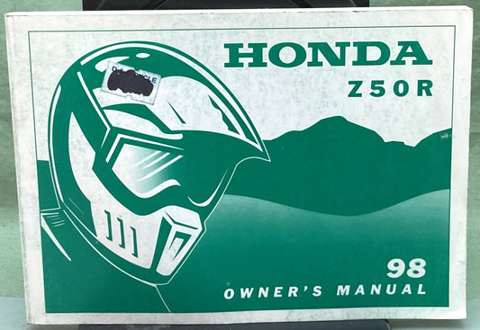 Genuine Honda 31GW8690 Z50R Owner's Manual 1998