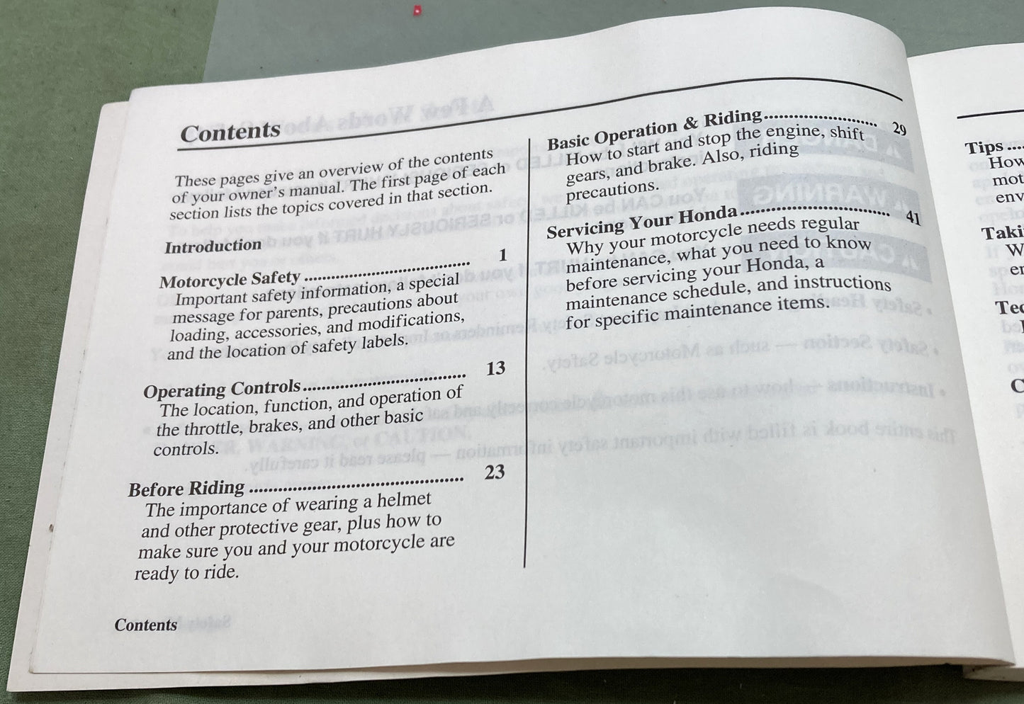 Genuine Honda 31GEL630 XR50R Owner's Manual 2003