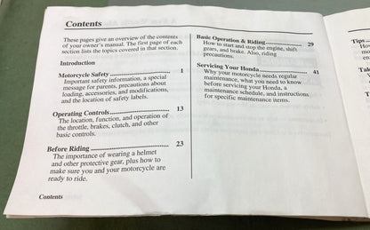 Genuine Honda 31GN1770 CRF80F Owner's Manual 2004