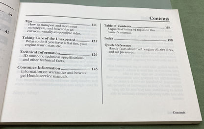 Genuine Honda 31GEL640 CRF50F Owner's Manual 2004