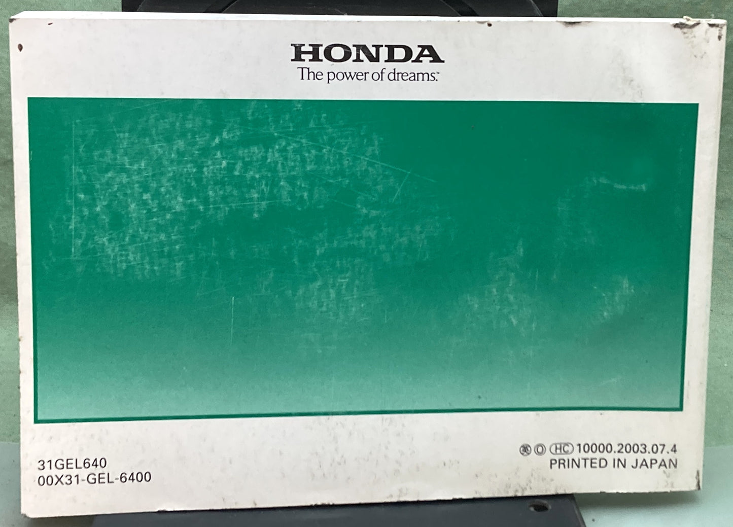 Genuine Honda 31GEL640 CRF50F Owner's Manual 2004