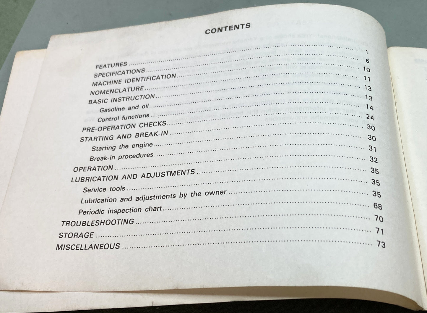 Genuine Yamaha LIT-12628-A6-00 EX340/440 Snowmobile Owner's Manual