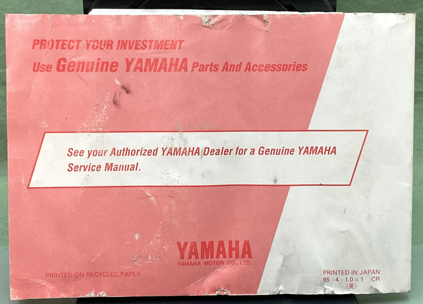 Genuine Yamaha LIT-11626-09-75 FZR600H FZR600HC Owner's Manual 1995
