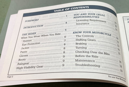 New Genuine Yamaha LIT-11626-07-31 Motorcycle Skill Test Practice Guide 1989